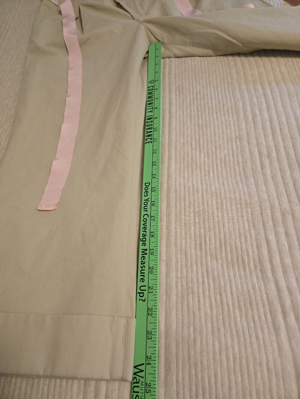 NWT BANANA REPUBLIC Beige Cropped Wide Leg Pants w/ Pink Ribbon Belt. Sz 10. - Picture 3 of 10